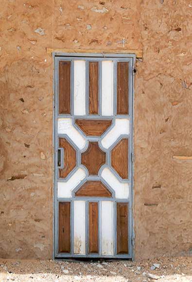Porte décorée